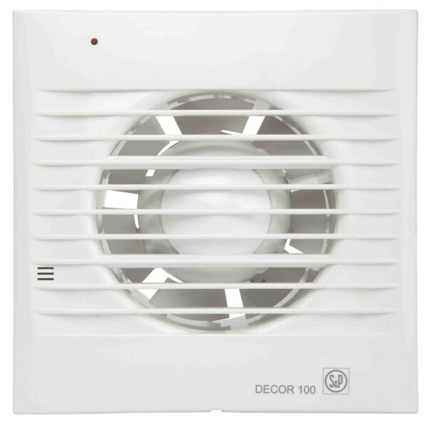 Extracteur d'air hygrostat S&P Unelvent DECOR 100 CHZ 95 m³/h 230V 13W - S&P France - 401437