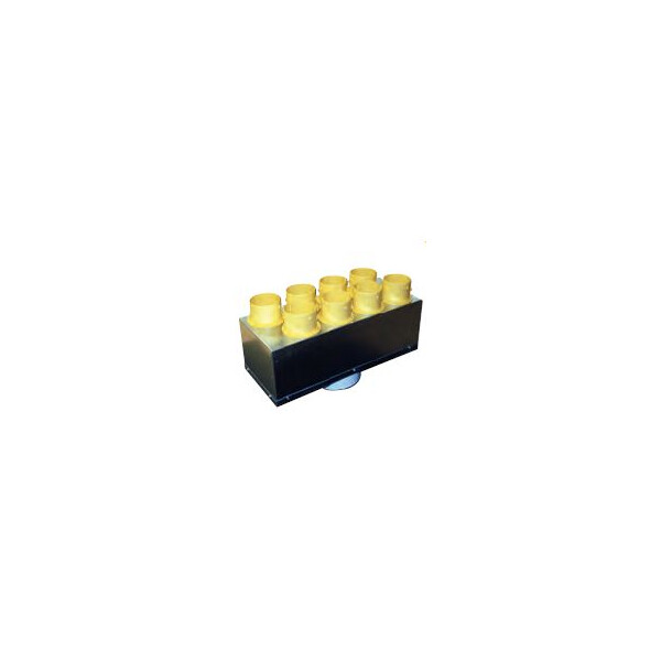 Plénum ventilation isolé d'insufflation S&P Unelvent PLENUM IDEO 8 piquages - S&P France - 890014