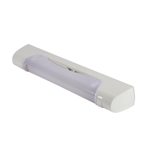 Applique standard 470mm IP24 et IK04 Prismaline équipée de tube LED S19 avec interrupteur - Sarlam - SL189803