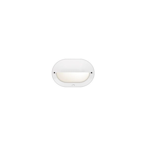 Hublot Mini Chartres - Ovale - jupe à visière avec interrupteur - blanc - Douille 2G7 - 9W - Sarlam - Sarlam - 582380