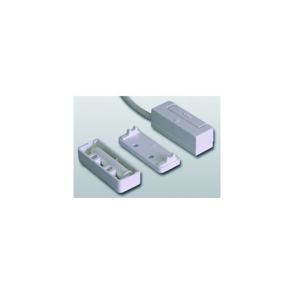 10 Contacts Magnétiques Cylindriques En Plastique Saillie / Encastré - NF A2P - Blanc - Scantronic - 410-FR