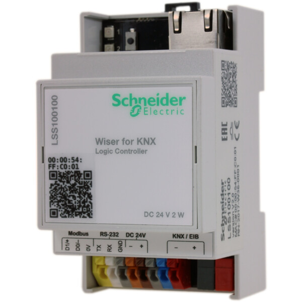 KNX Controleur logique HomeLynk multiprotocole KNX, Modbus avec serveur Web - Schneider Electric - LSS100100