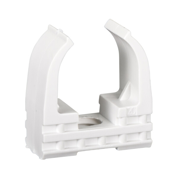 Mureva fix - clip à tube standard - pour conduits Ø16mm - blanc polaire - Schneider Electric - IMT45816