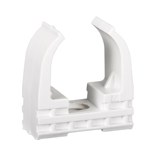 Mureva fix - clip à tube standard - pour conduits Ø20mm - blanc polaire - Schneider Electric - IMT45820