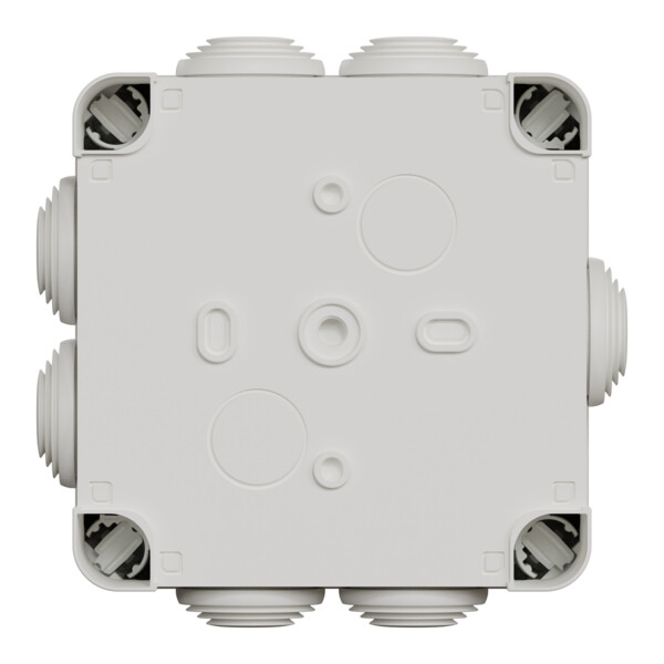 Mureva box - boite de dérivation avec embouts - 105x105x55 - ip55 - blanc polair - Schneider Electric - IMT05025