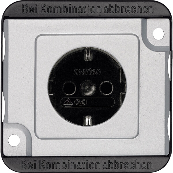 Anti-vandalisme, prise de courant 2p+t schuko, connexion rapide - Schneider Electric - MTN2300-7060