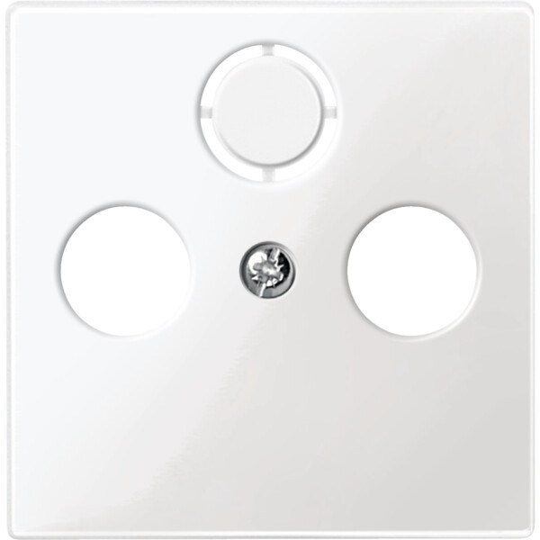 M-Plan Blanc, enjoliveur prise télévision TV+FM - Schneider Electric - MTN296719