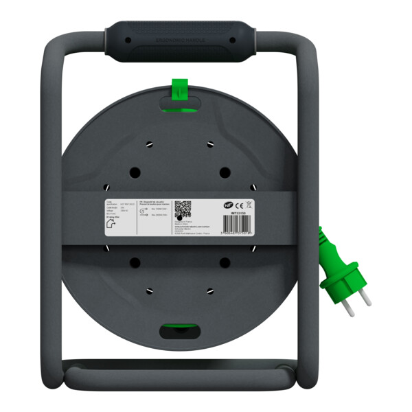 Enrouleur de chantier - 25m - 2,5mm² - h07rnf 3g - ip44 - 4 prises - Schneider Electric - IMT33150