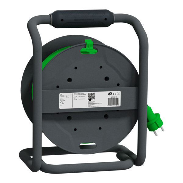 Enrouleur de chantier - 25m - 2,5mm² - h07rnf 3g - ip44 - 4 prises - Schneider Electric - IMT33150