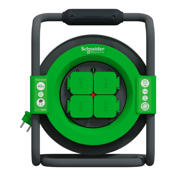 Thorsman - enrouleur de chantier - 40m - 1,5mm² - h07rnf 3g - ip44 - 4 prises - Schneider Electric - IMT33161