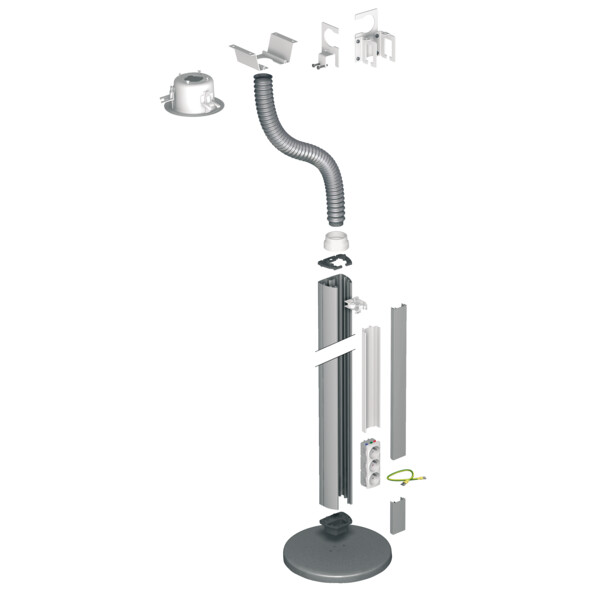 Schneider Electric Optiline 45, Colonne Mobile Aluminium 2 Faces 2,45 M - Schneider Electric - ISM20116