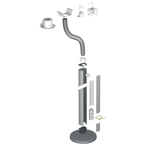 Schneider Electric Optiline 45, Colonne Mobile Aluminium 2 Faces 2,45 M - Schneider Electric - ISM20116