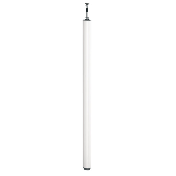 Optiline 45, Colonne Fixe à Vérin Aluminium Laqué Blanc P 2 Faces De 3,9 à 4,3 M - Schneider Electric - ISM20123P
