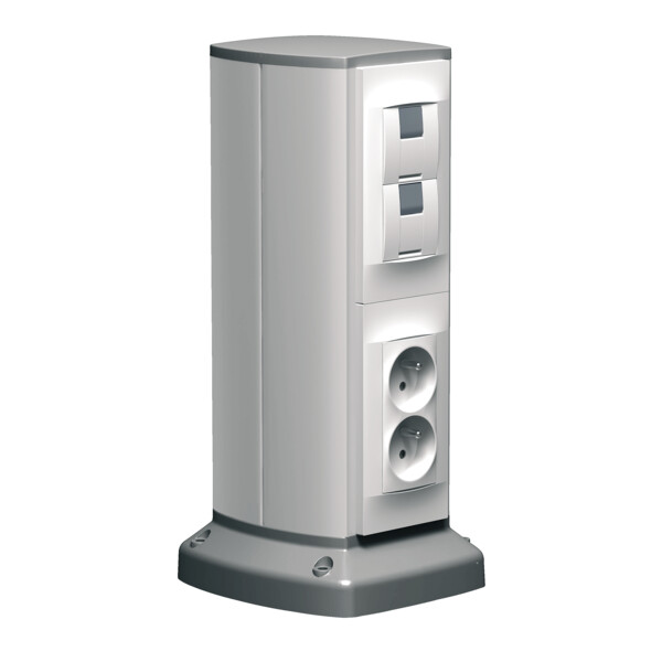 Schneider Electric Optiline 45 - Colonnette Aluminium - 2 Faces 90 X 116 Mm - 0,7 M - Schneider Electric - ISM20202
