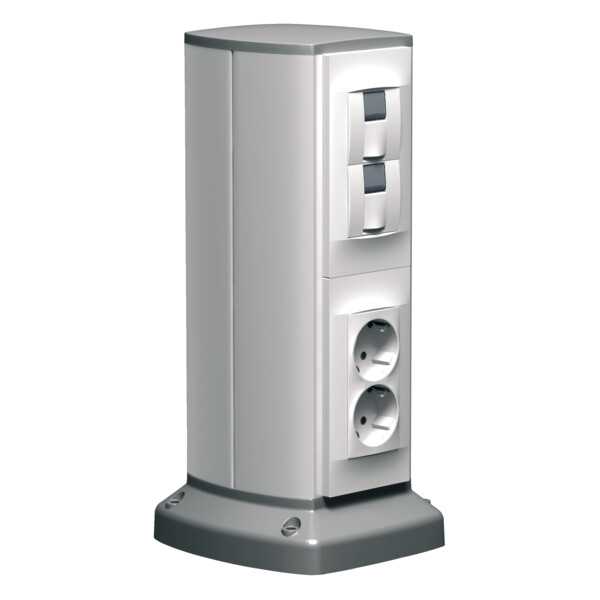 Schneider Electric Optiline 45 - Colonnette Aluminium - 2 Faces 90 X 116 Mm - 0,7 M - Schneider Electric - ISM20202