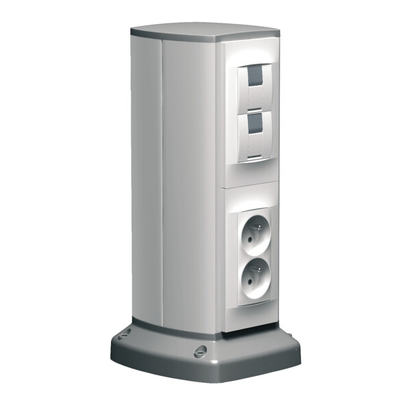 Schneider Electric Optiline 45 - Colonnette Aluminium - 2 Faces 90 X 116 Mm - 0,7 M - Schneider Electric - ISM20202
