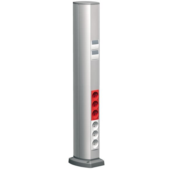 Schneider Electric Optiline 45 - Colonnette Aluminium - 2 Faces 90 X 116 Mm - 0,7 M - Schneider Electric - ISM20202