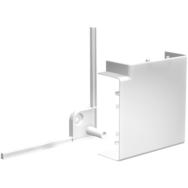 OptiLine 45 goulotte pvc blanc polaire 75 x 55 mm - angle plat 90° - Schneider Electric - ISM10103P