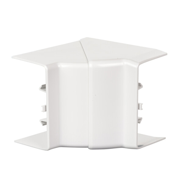 OptiLine 45 goulotte pvc blanc polaire 95 x 55 mm - angle intérieur - Schneider Electric - ISM10201P