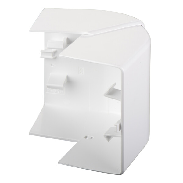 Optiline 45 goulotte pvc blanc polaire 95 x 55 mm - angle ext - Schneider Electric - ISM10202P