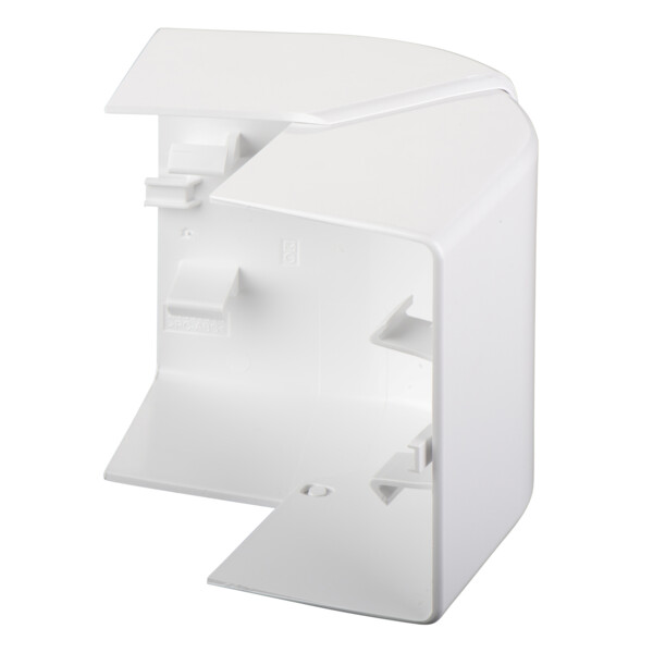 Optiline 45 goulotte pvc blanc polaire 95 x 55 mm - angle ext - Schneider Electric - ISM10202P