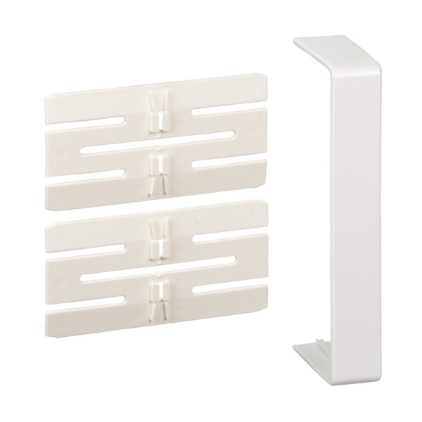 OptiLine 45 goulotte pvc blanc polaire 140 x 55 mm - joint de fond - Schneider Electric - ISM10306P