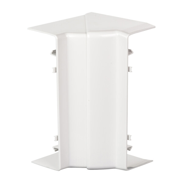 OptiLine 45 goulotte pvc blanc polaire 185 x 55 mm - angle intérieur - Schneider Electric - ISM10501P