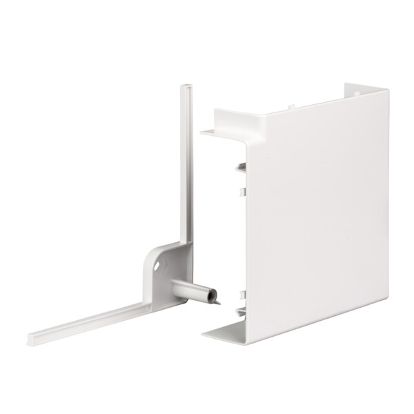 OptiLine 45 goulotte pvc blanc polaire 185 x 55 mm - angle plat 90° - Schneider Electric - ISM10503P