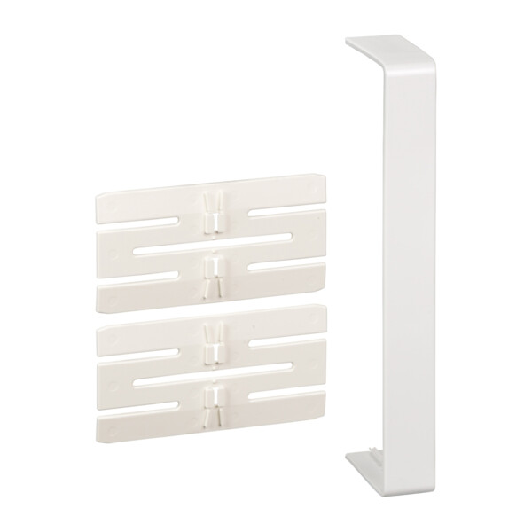 OptiLine 45 goulotte pvc blanc polaire 185 x 55 mm - joint de fond - Schneider Electric - ISM10506P