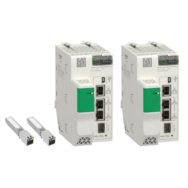 Kit M580 Hsby Composé De 2x Bmeh584040 + 2x 490nac0100 - Schneider Electric - BMEH584040K