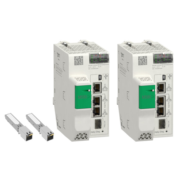 Kit M580 Hsby Composé De 2x Bmeh584040 + 2x 490nac0100 - Schneider Electric - BMEH584040K
