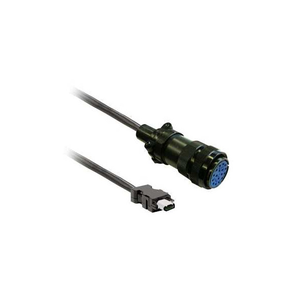 Cable codeur 5m blinde, b ch2 conn. mil - Schneider Electric - VW3M8D2AR50