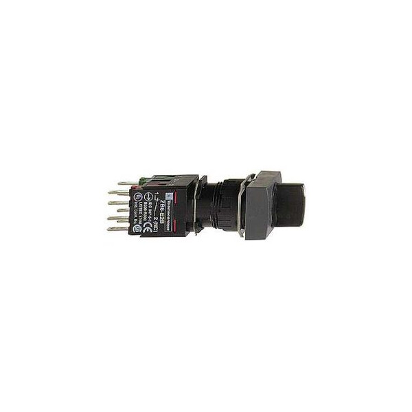 bouton tournant noir diam 16 à manette 3 positions 1O plus 1F - Schneider Electric - XB6DD235B