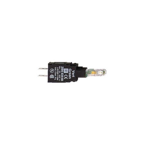 corps pour voyant vert ZB6 DEL intégrée 110 à 120 V - Schneider Electric - ZB6EG3B