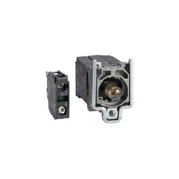 Harmony corps de bouton lumineux - Ø22 - incolore lampe BA9s 1F - Schneider Electric - ZB4BW041