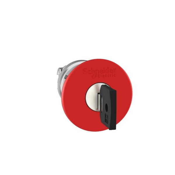 Harmony tête de arrêt d'urgence Ø 40 - déverrouillage par clé- Ø22 - rouge - Schneider Electric - ZB4BS94412