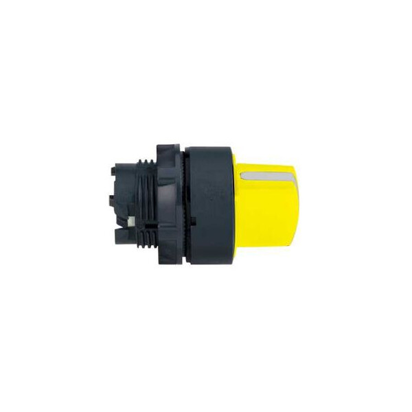 Harmony tête de bouton tournant - 3 positions - Ø22 - jaune - Schneider Electric - ZB5AD305