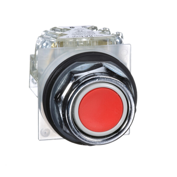 Schneider Electric Bouton poussoir Rouge Diam 30 à Impulsion Affleurant 1Of - Schneider Electric - 9001KR1RH13