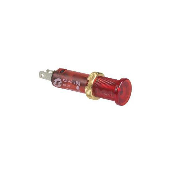 voyant rond diam 8 IP 40 rouge DEL intégrée 48 V cosses - Schneider Electric - XVLA244