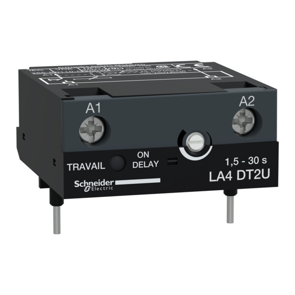 Schneider Electric Module Temporisateur Électronique Type Travail 1.5 à 30 S 24 à 250 V Cc Et Ca - Schneider Electric - LA4DT2U