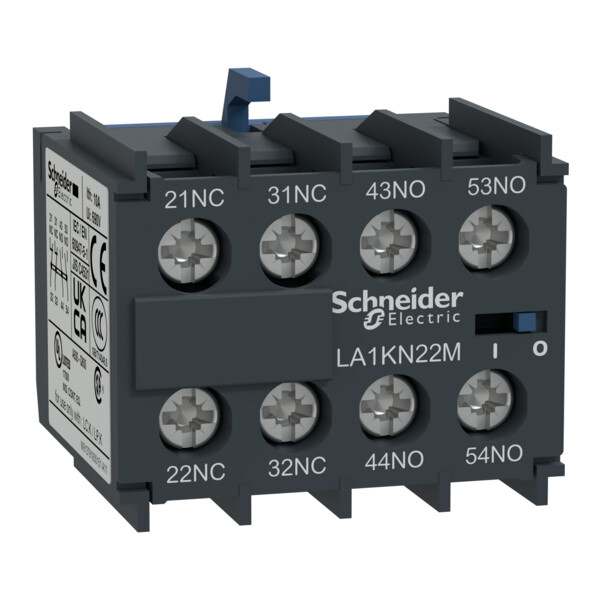 Schneider Electric Bloc de contacts auxiliaires Tesys 2 No Plus 2 Nc Bornes à Visétriers - Schneider Electric - LA1KN22M