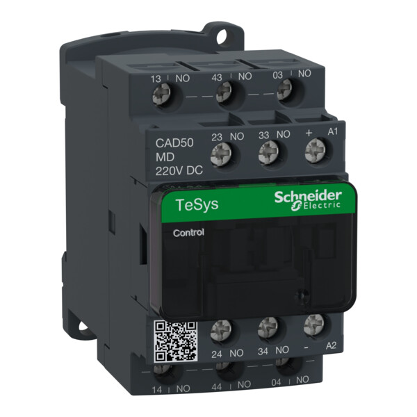 Schneider Electric Contacteur Tesys Cad50 5 F Plus 0 O Instantané 10 A 220 V Cc - Schneider Electric - CAD50MD