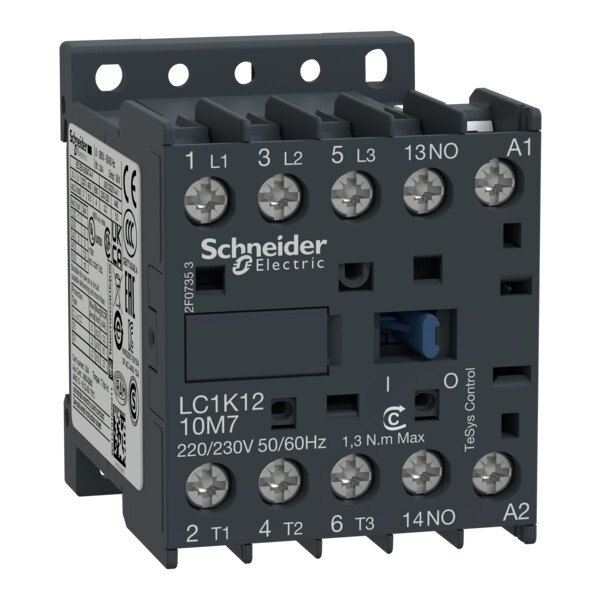 Schneider Electric Contacteur Tesys Lc1K 3P Ac3 440V 12 A Bobine 400 Vca - Schneider Electric - LC1K1210V7