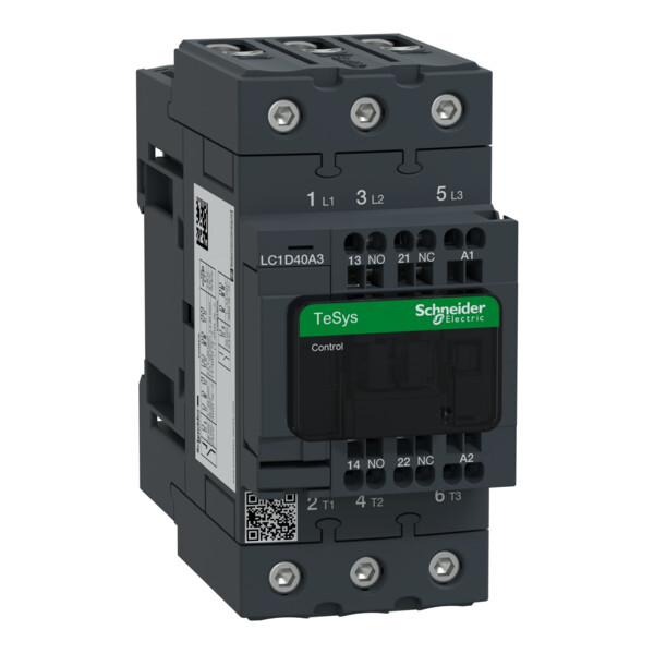 Schneider Electric Contacteur Everlink 3P Ac3 440V 40A Ctrl Ress Bob 48Vca 50/60Hz - Schneider Electric - LC1D40A3E7