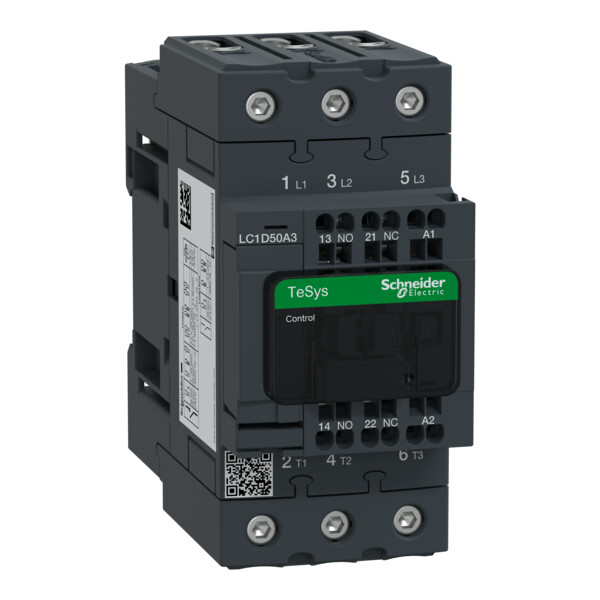 Schneider Electric Contacteur Everlink 3P Ac3 440V 50A Ctrl Ress Bob 48Vca 50/60Hz - Schneider Electric - LC1D50A3E7