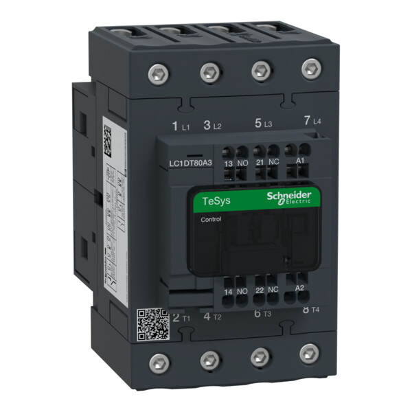 Schneider Electric Contacteur Tetra Everlink 4P Ac1 415V 80 A Ctrl Ress Bob 230V Ca-50/60Hz - Schneider Electric - LC1DT80A3P7