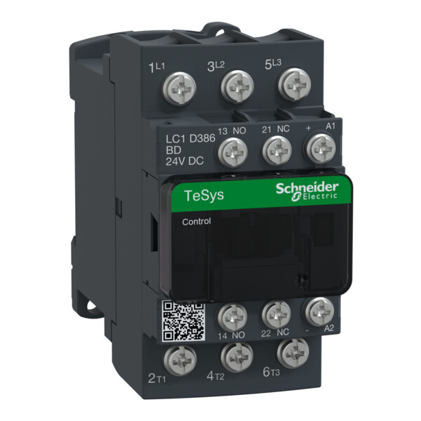 Schneider Electric Contacteur Tesys Lc1D 3P Ac3 440V 38 A Bobine 24 V Cc - Schneider Electric - LC1D386BD