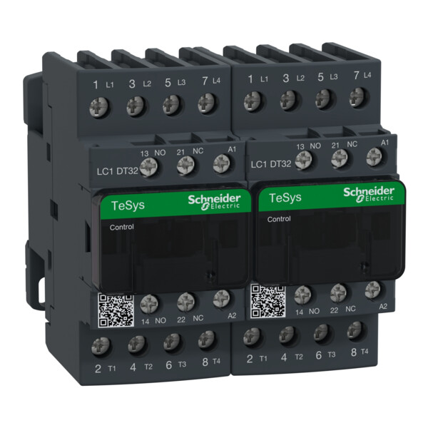 Schneider Electric Contacteur Inverseur Tesys Lc2D 4P Ac1 440V 32 A Bobine 110 V Ca - Schneider Electric - LC2DT32F7