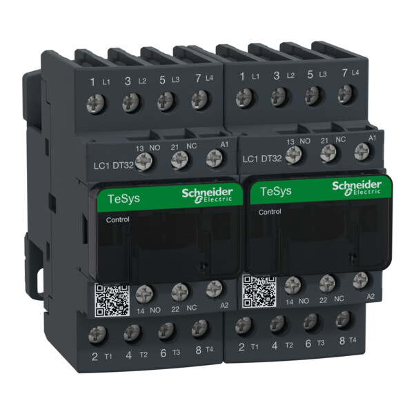 Schneider Electric Contacteur Inverseur Tesys Lc2D 4P Ac1 440V 32 A Bobine 230 V Ca - Schneider Electric - LC2DT32P7