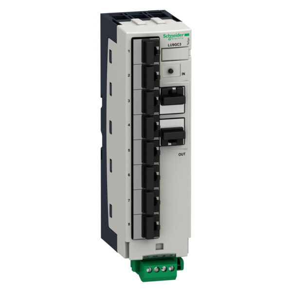 Répartiteur Modbus 10 Connecteurs RJ45 et 1 Bornier à Vis TeSys U - Schneider Electric - LU9GC3